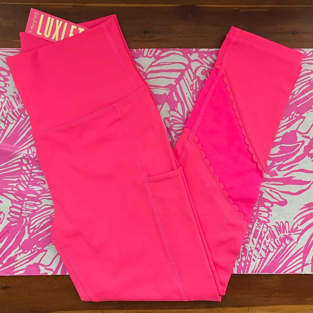 *NWT* Lilly Pulitzer UPF 50+ Luxletic 24" South Beach High Rise Midi Legging - Picture 5 of 12